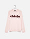 Oversized sweater with slogan